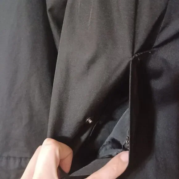 A NEW DAY Black Water-Resistant Rain Jacket, Size S - Picture 4 of 6